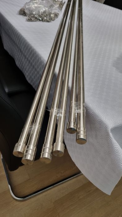 Karnisze metalowe 2x 2.42cm