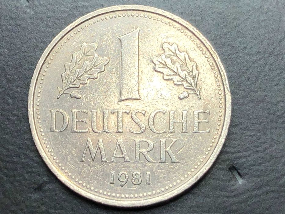 Alemanha 1981 - 1 Mark Letra G - Niquel