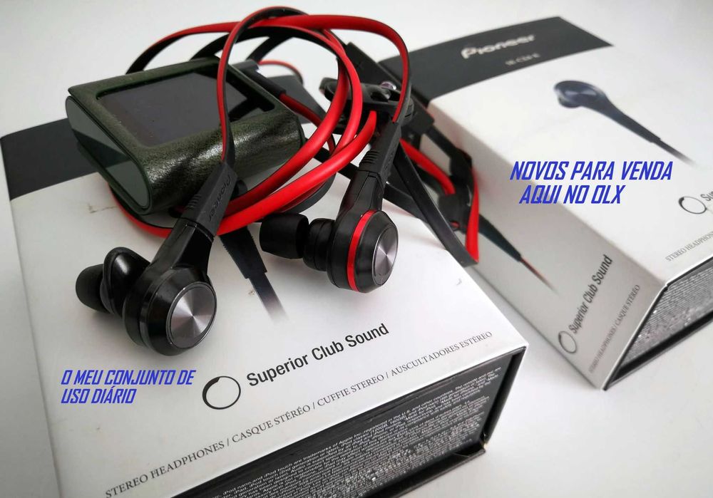 Pioneer SE-CX8K headphones in-ear Superior Club Sound ( Japão ) novos