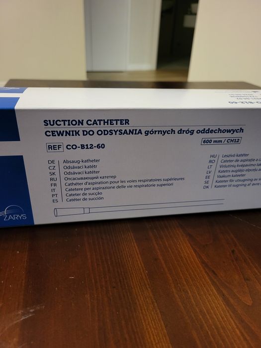 Cewnik 600 mm / CH12 do odsysania górnych dróg oddechowych