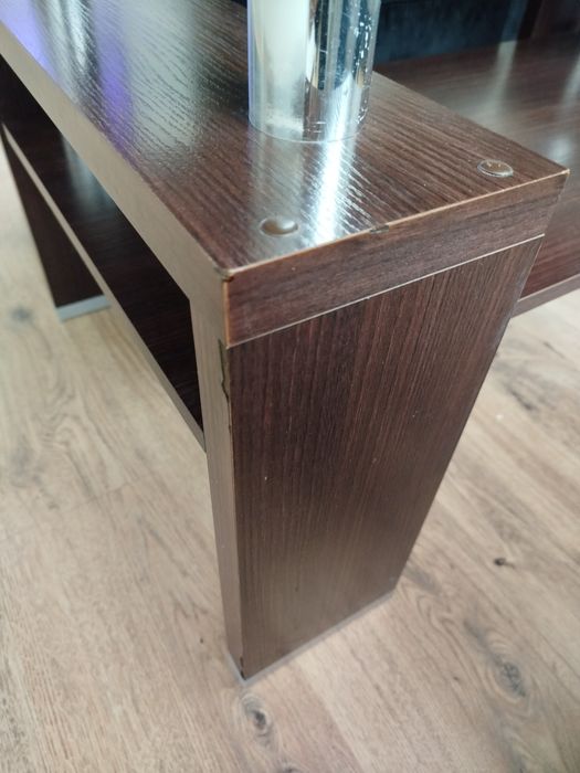 Wysoka ława w kolorze wenge