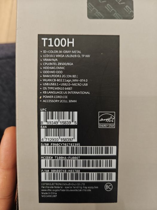 Asus Transformer Book T100H