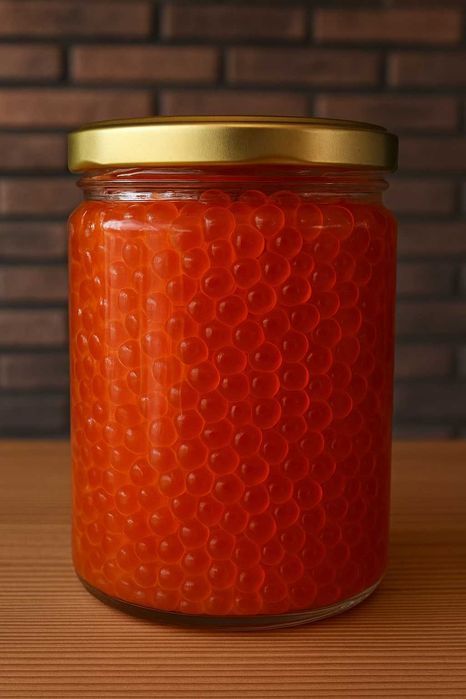 Икра кеты премиум зернистая солёная Ікра кети преміум солона 0.5 кг