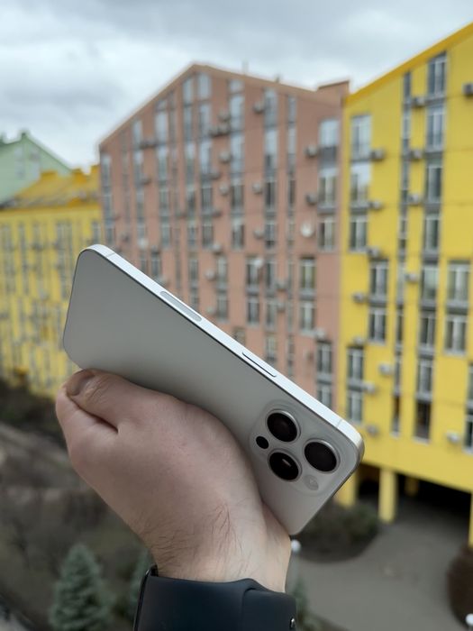 97% Аккум Идеал iPhone 15 Pro Max 256Gb White Titanium Neverlock Айфон