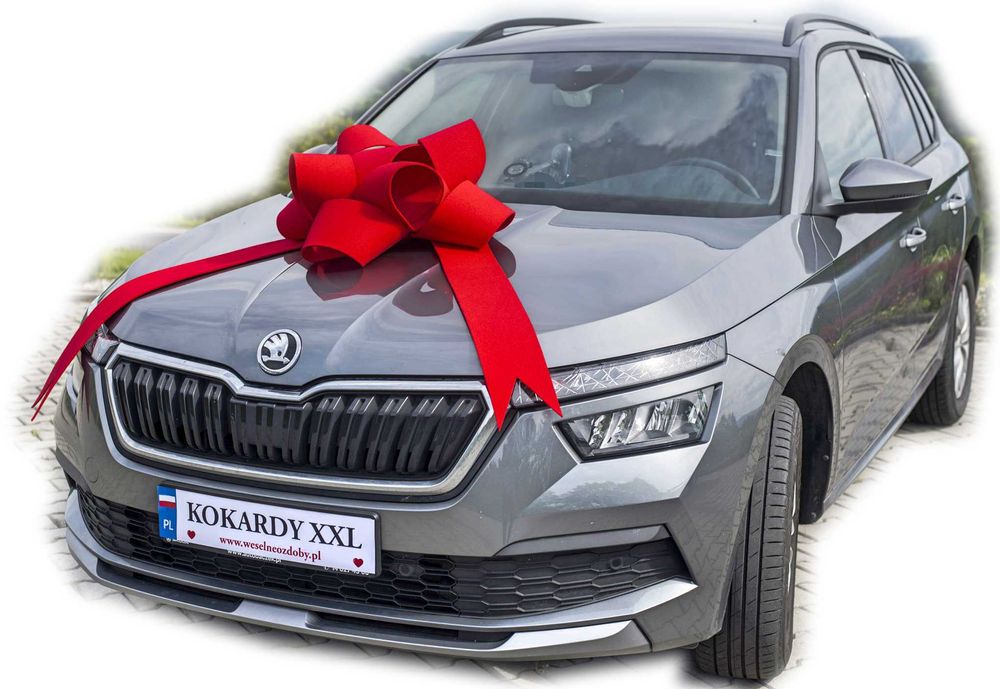 Mega kokarda na samochód dekoracja