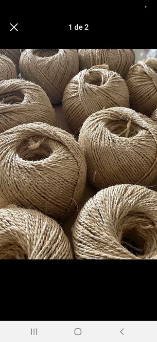 Fio sisal rolos novos