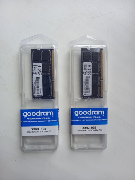 Оперативна память для ноутбука goodram 2х8gb