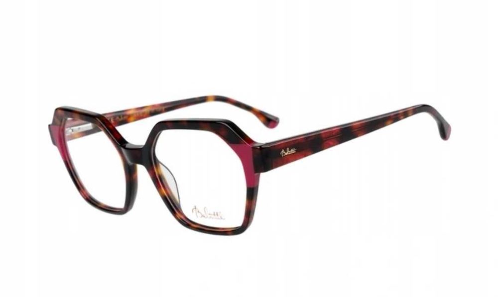 Oprawki damskie Belutti BRP 122 C3 brąz z dodatkiem fuksji