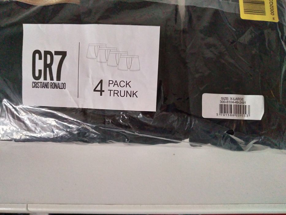 Bokserki CR7 złote r. XL -4 szt.