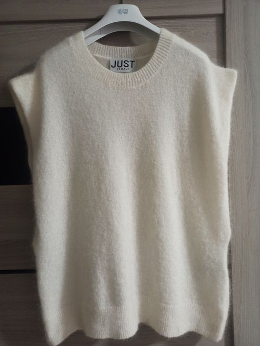 Just Female нежный жилет свитер оверсайз мохер шерсть хс/с
