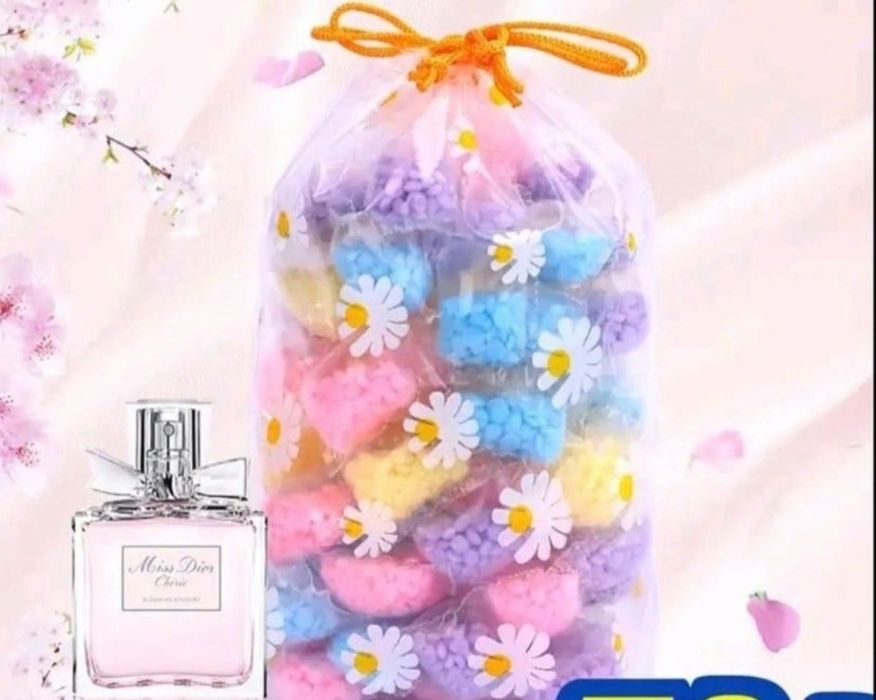 Zapachowe perełki do prania 50 sztuk.