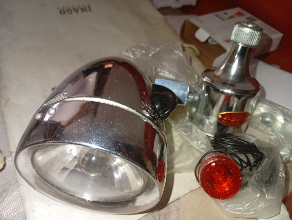 Велосипедний набір Фара Динамо Задній Габарит Кріплення У Вінтажному с