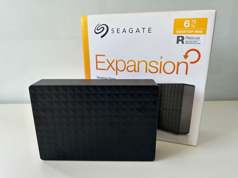 Disco Externo Seagate Expansion 6TB Caixa e Acessórios