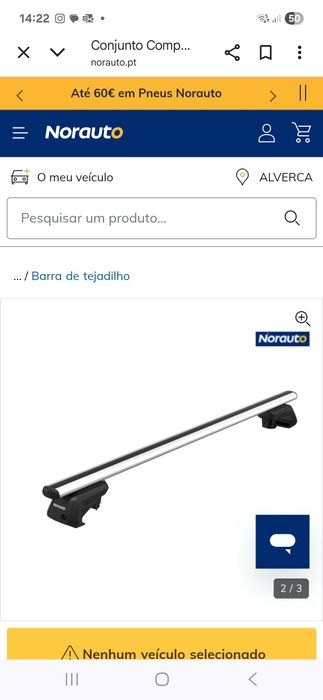 Barras de tejadilho universal como novas