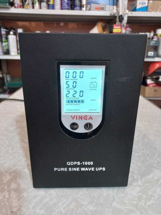 ИБП Vinga QDPS-1000 (700Вт) для котла, дома, ПК
