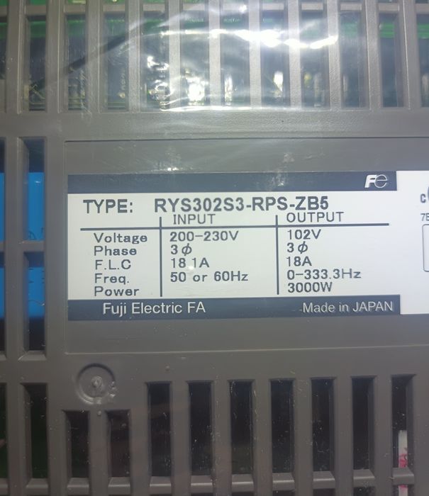 Serwo napęd Fuji RYS302S3-RPS-ZB5