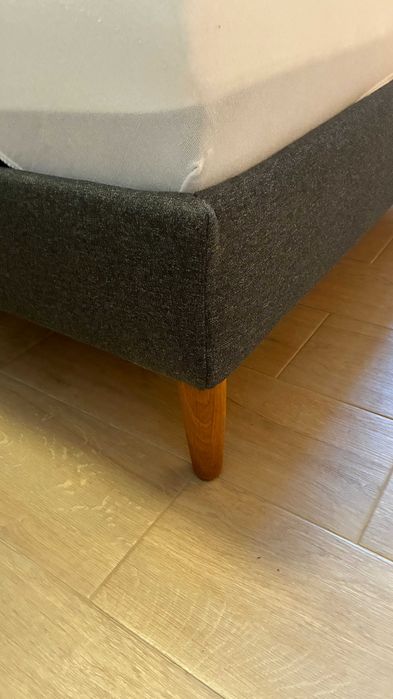 cama de casal ikea idanas com colchão koala 140x200