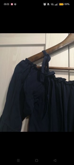 Orsay granatowa bluzka hiszpanka XS nowa