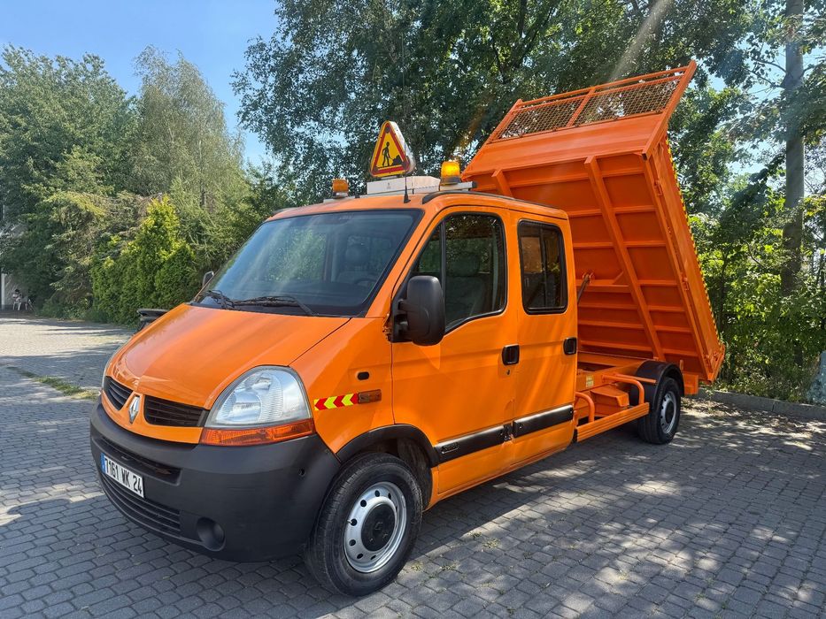 Renault Master Wywrotka brygadowka 7 osób doka  2008. 2.5DCi  Kiper I wł. Wywrot  Sprinter Movano Jumper Boxer Ducato Transit Daily Cabstar Maxity