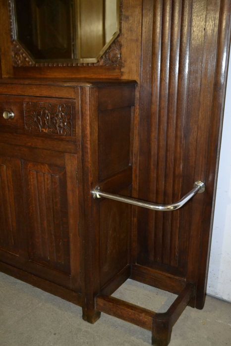 wieszak / garderoba artdeco . 1920 . dąb