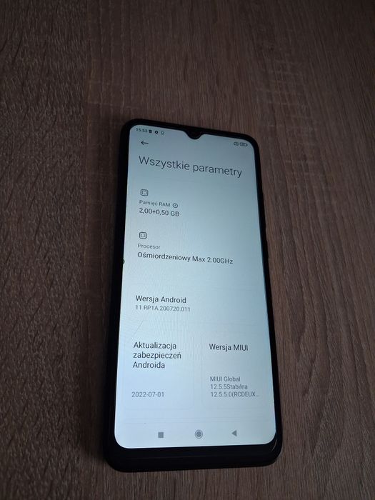 Telefon Xiaomi Redmi 9A smartfon telefon czarny gratis etui