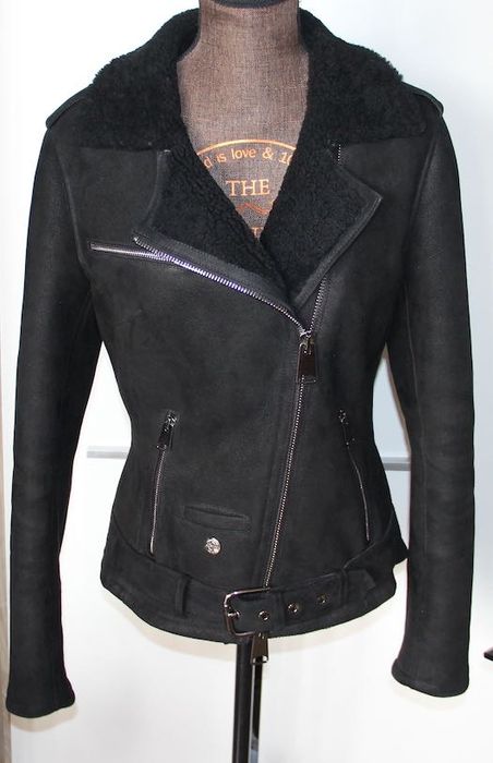 KOŻUszek OCHNIK skóra OWCZA kurtka ramoneska 36 s xs 34 skórzana