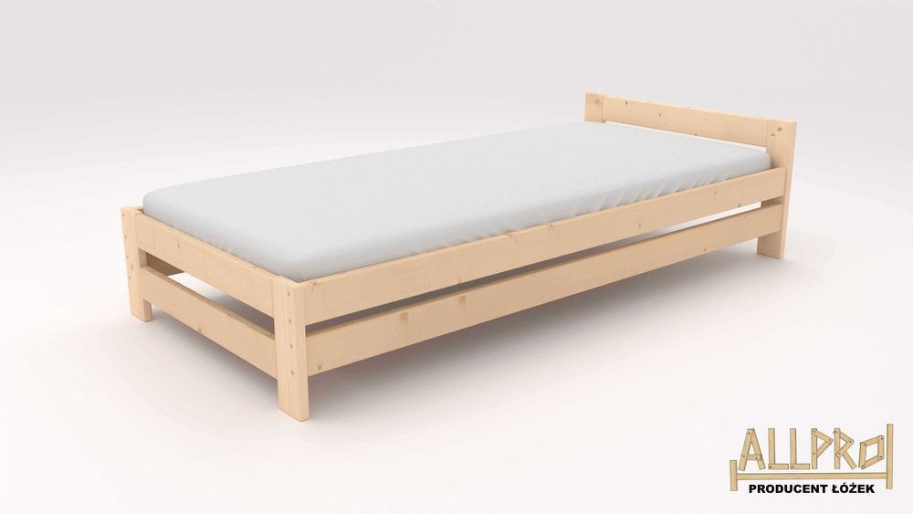 ŁÓŻKO DREWNIANE 90X200,120 140..+STELAŻ,Lite Drewno,hotelowe,Producent