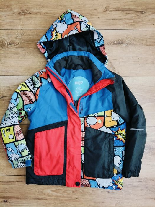 Zestaw zimowy narciarski kurtka i spodnie 116