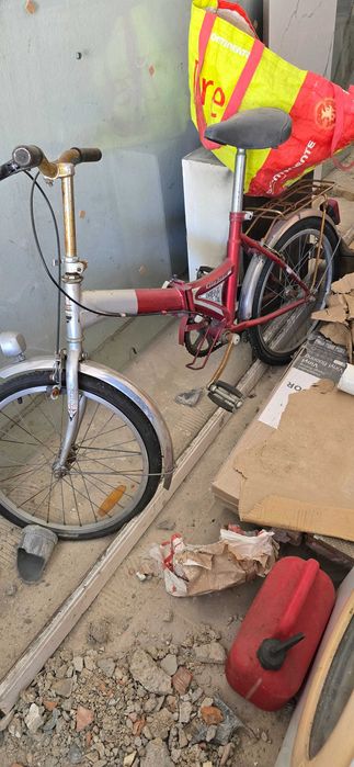 Bicicleta vintage de abrir e fechar