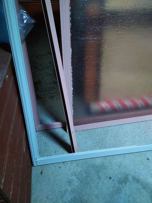 Resguardos para caso de Banho em Alumínio Rosa/Cinzento