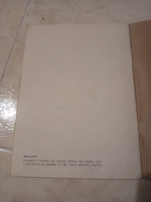 Pontos de avaliação final. 2 ano complementar. 1978