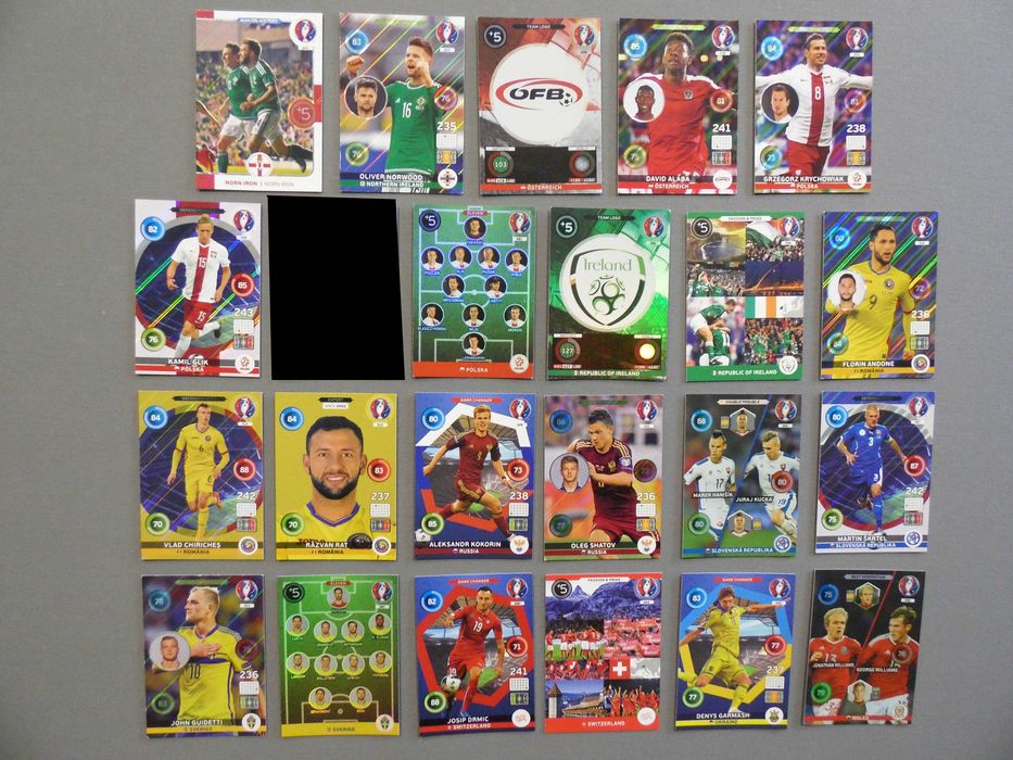 Cartas Uefa Euro 2016 Adrenalyn XL Panini