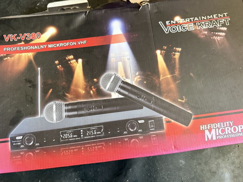 Voice craft VK-V380 zestaw mikrofonów bezprzewodowych 2x