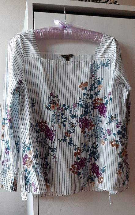 Blusa com flores , Massimo Dutti