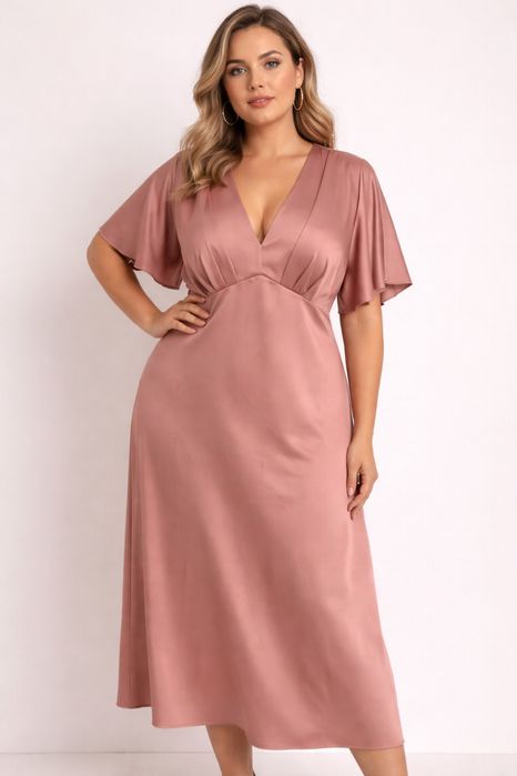 Sukienka szampanski rozowy