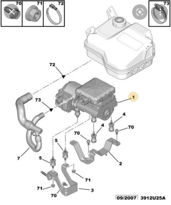 Bomba Suspensão BHI CITROËN C5 C6 (Serviço Profissional)