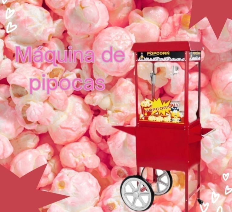 Máquina de pipocas e máquina de algodão doce