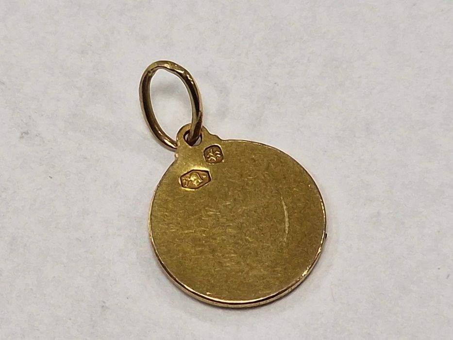 Złoty wisiorek/ medalik/ 585/ WARMET/ 1.45 gram/ Warszawa 1963-86