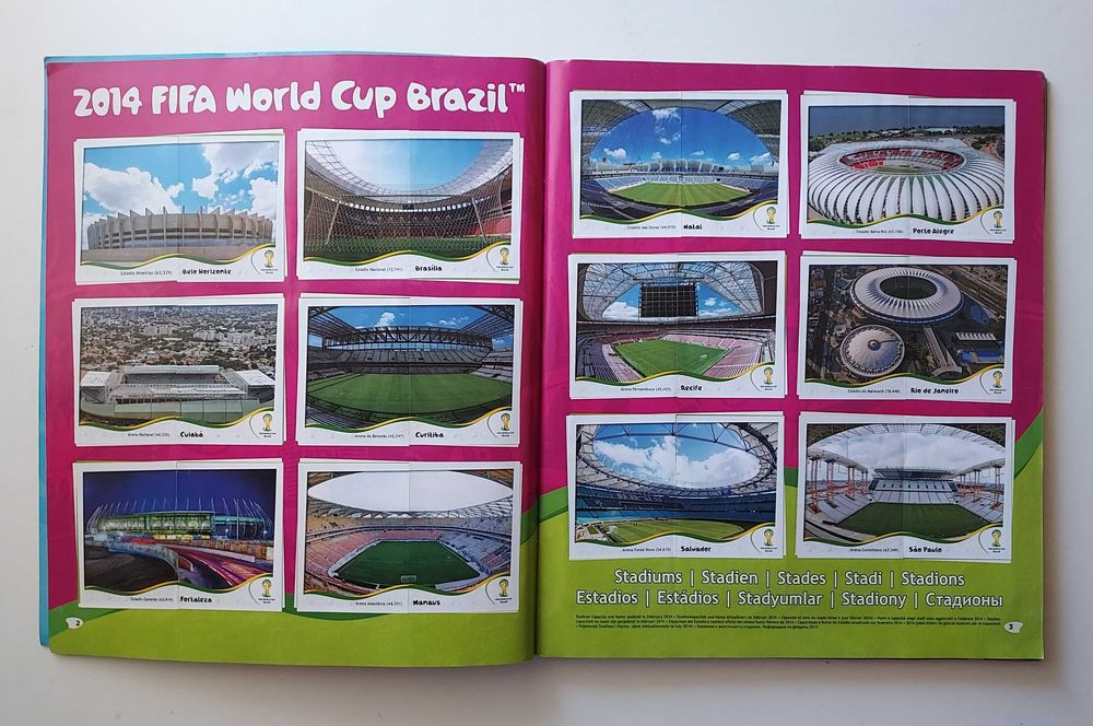 Caderneta cromos Panini - World Cup 2014 - Completa