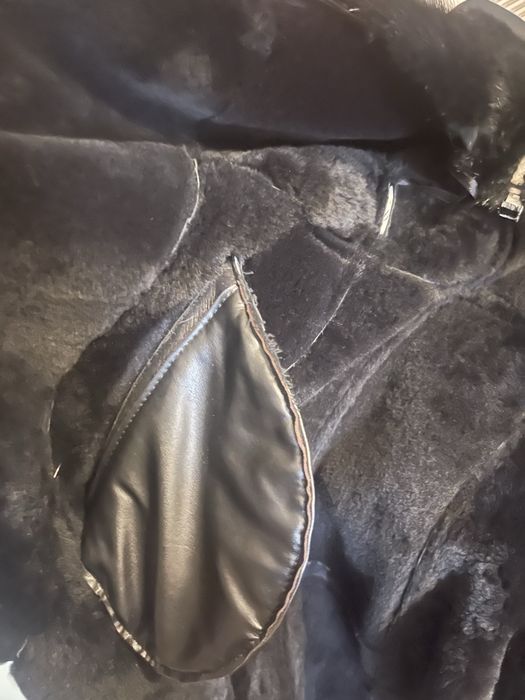 Натуральная дубленка с норкой