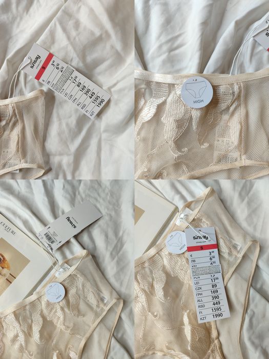 Трусики труси висока посадка з високою посадкою талією сітка мереживо