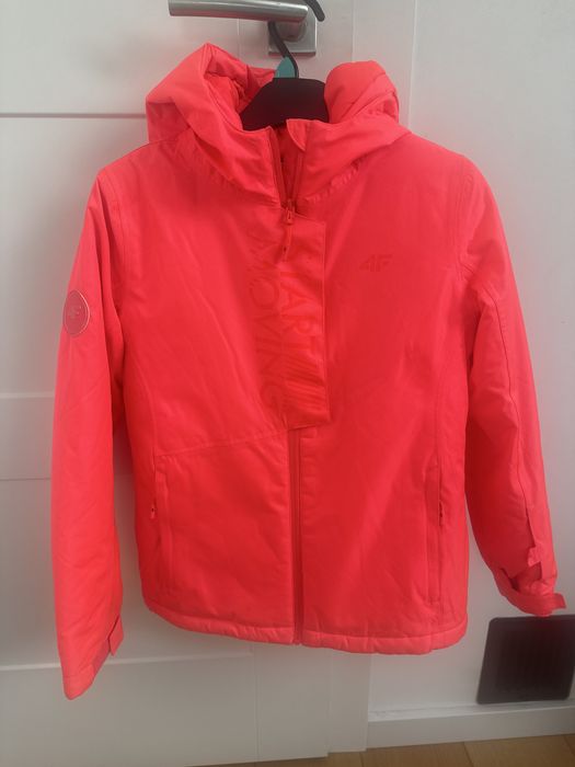 Kurtka narciarska 4F neonowa rozmiar 152