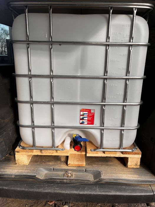 Zbiornik na deszczówkę 1000l Mauzer transport paliwo
