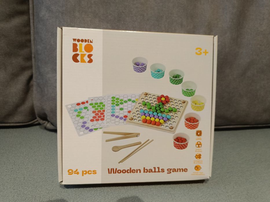 Układanka drewniana kuleczki