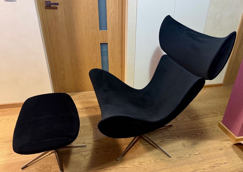 Fotel obrotowy Imola z podnóżkiem