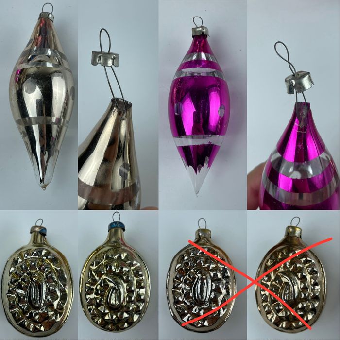 Ёлочные игрушки времен СССР подвесы для игрушек