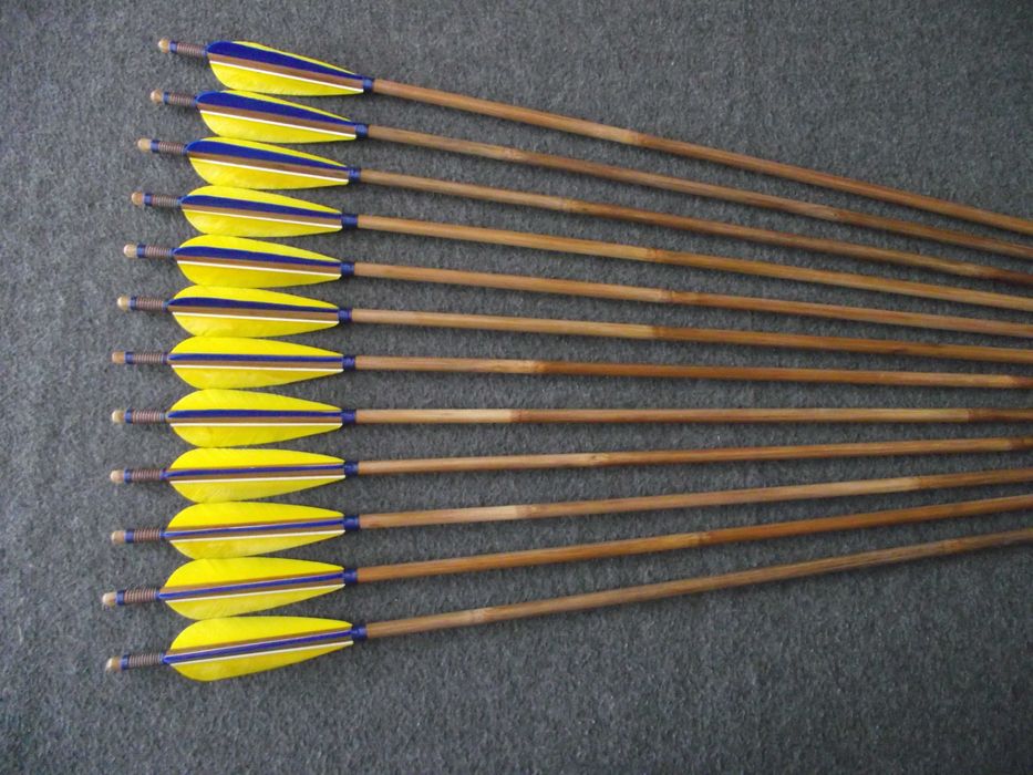 55-65 bambus nr 591 Komplet 33" strzał do łuku strzała drewniana
