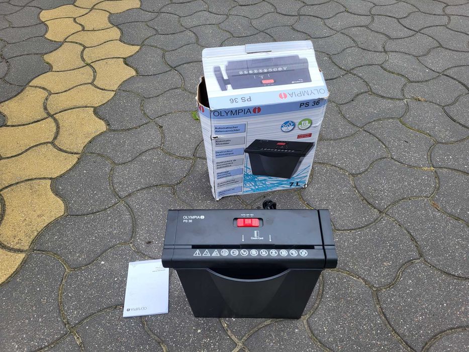 Niszczarka do dokumentów papieru Olympia Ps 36