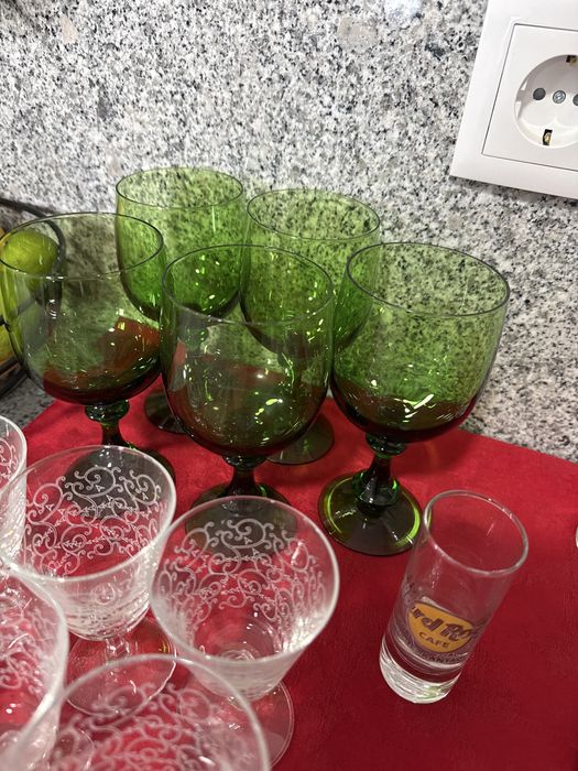 Conjunto 41 copos e chávenas