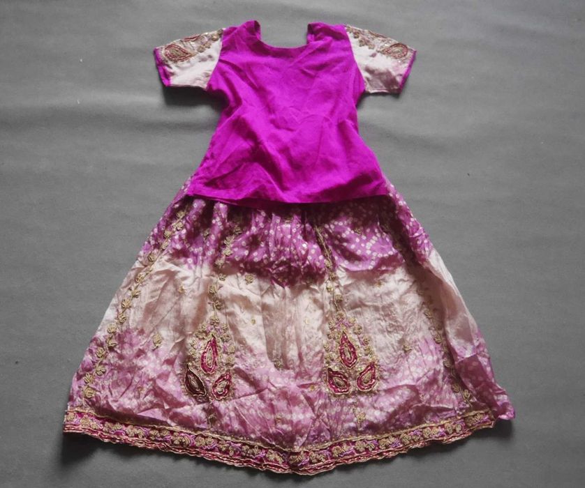 Детский индийский восточный костюм. 4-6 лет. Сари.